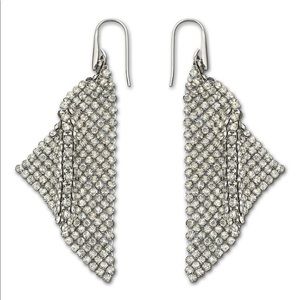 Swarovski mesh chain earrings